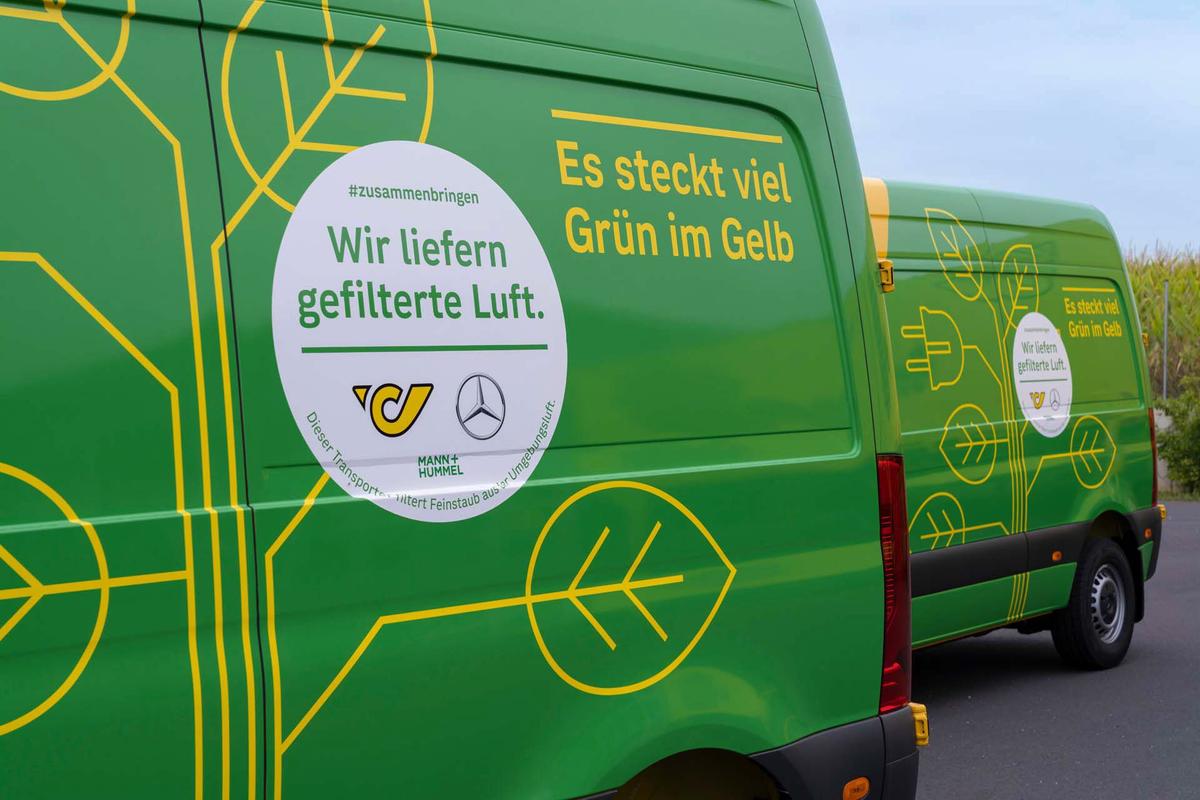 Luftpost: Österreichische Post testet in Graz zwei eSprinter mit neuer Filtertechnik